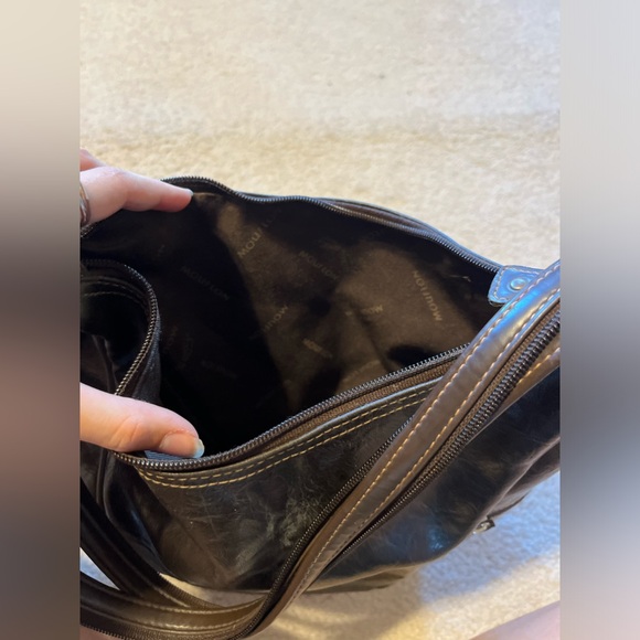 Mouflon Leather Shoulder Bag - Picture 5 of 6